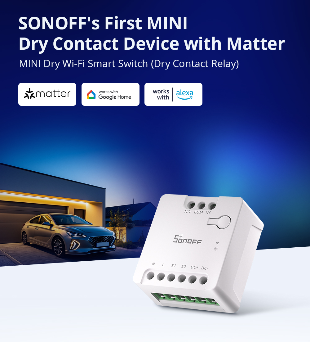SONOFF MINI Dry Wi-Fi Smart Switch MINI-D Sonoff Nepal Smart