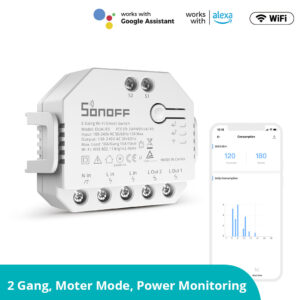 SONOFF DUALR3 Dual Relay Two Way Power Metering Smart Switch